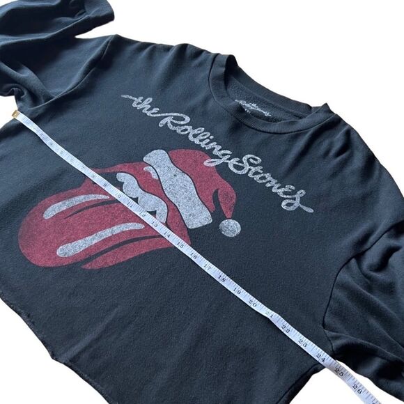 The Rolling Stones santa hat cropped sweatshirt black size XXL - Picture 12 of 12
